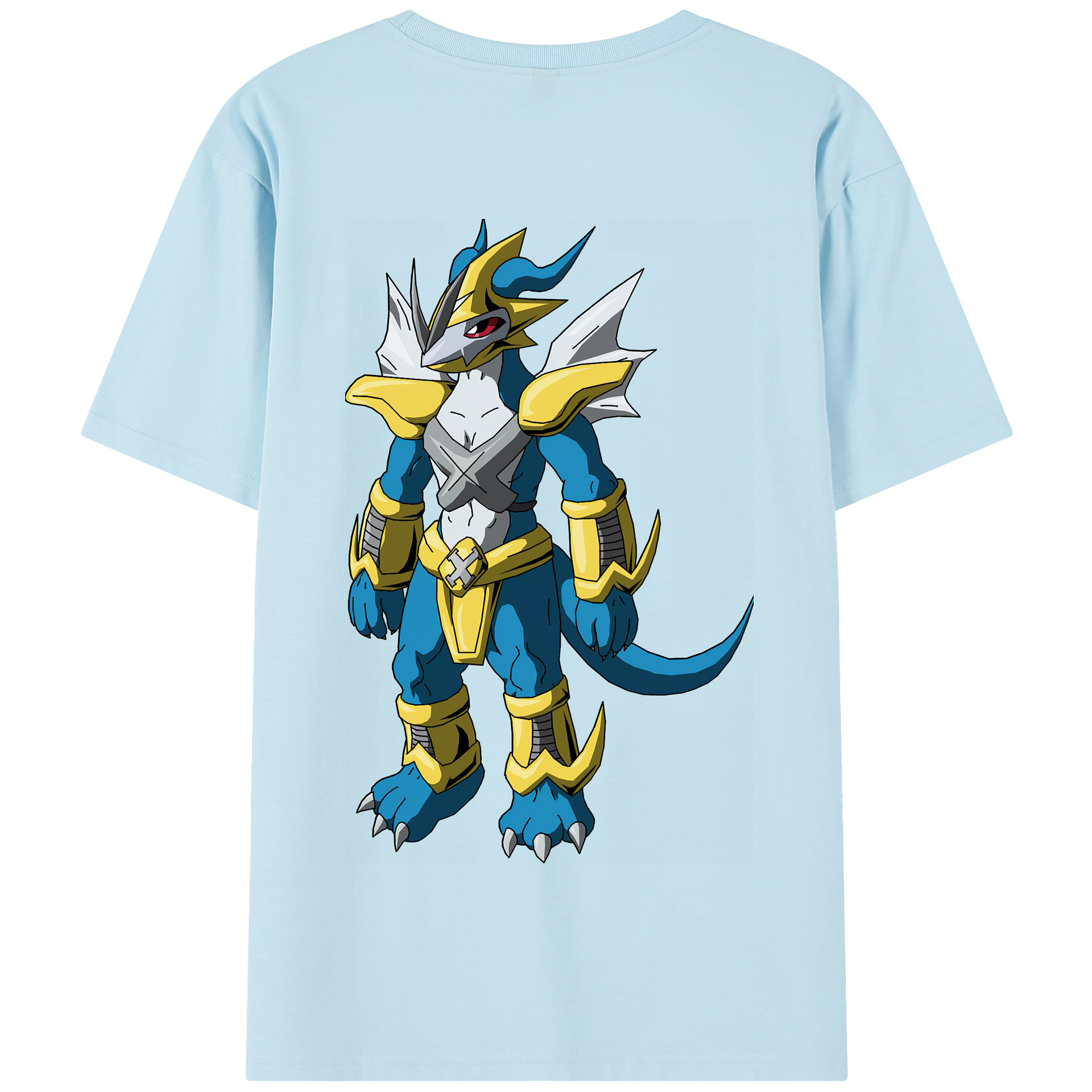 （画像用） Digimon デジタルモンスター/デジモン 綿100％半袖Tシャツ（背面プリント）